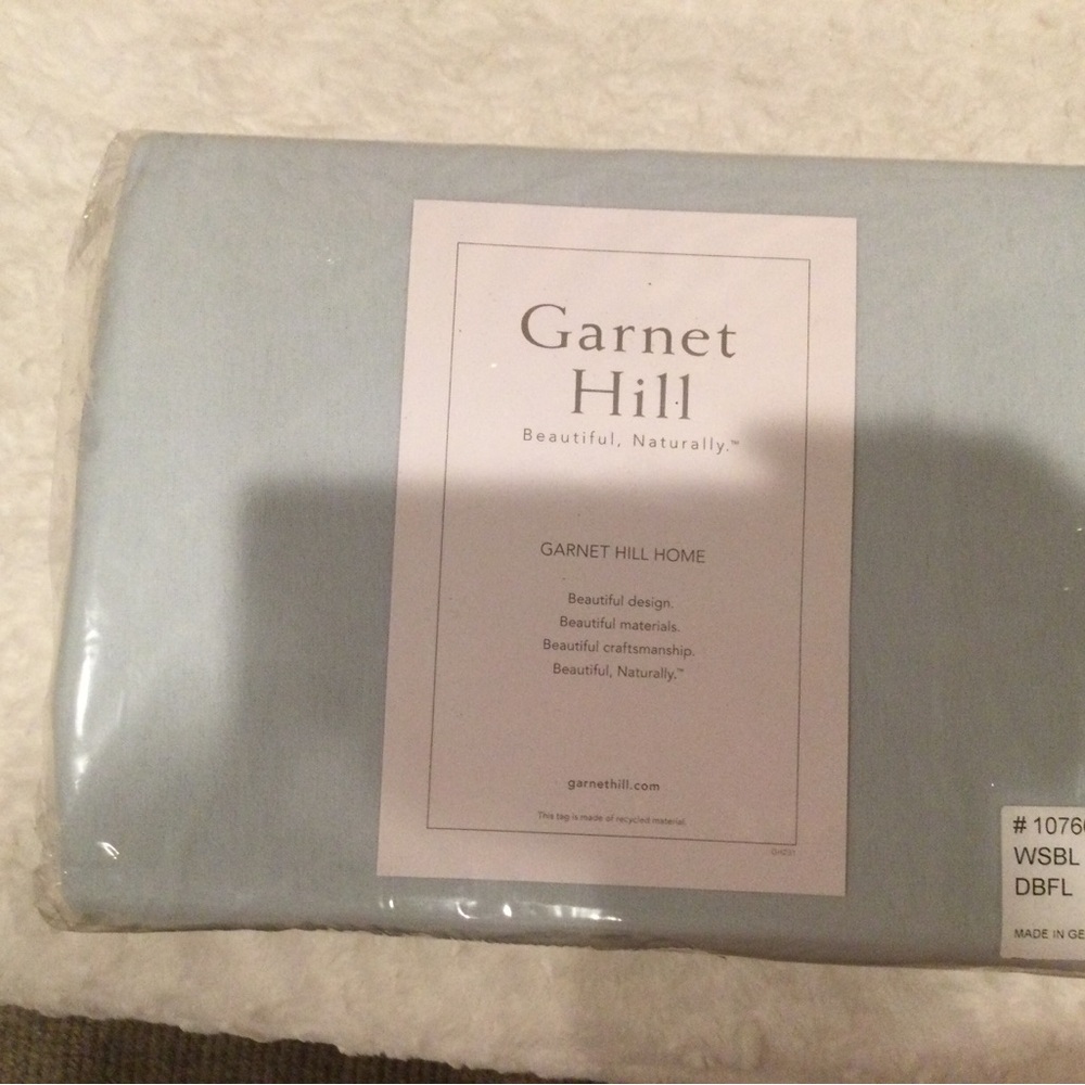 Garnet hill flannel full sheet set, new